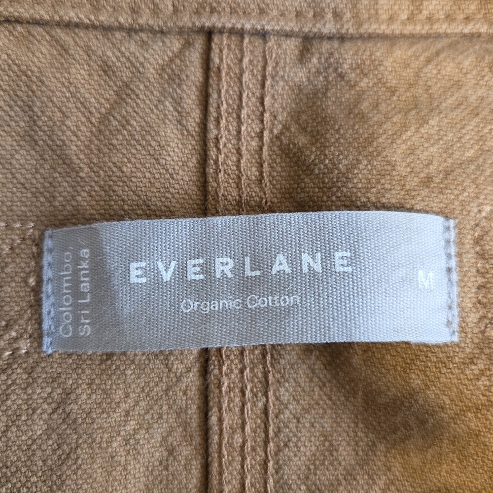 Everlane The Canvas Organic Cotton Anorak Jacket Utility Military Chore Sz M - Picture 6 of 13